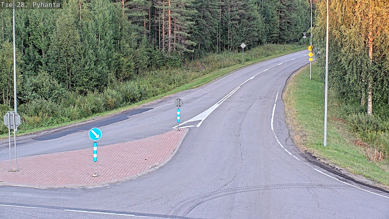 Kelikamerat Kuva Tie 28 Pyhäntä, Pyhäntä, Pohjois-Pohjanmaa