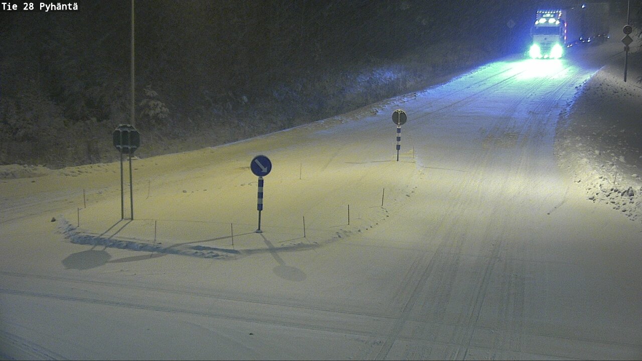 Kelikamerat Kuva Tie 28 Pyhäntä, Pyhäntä, Pohjois-Pohjanmaa
