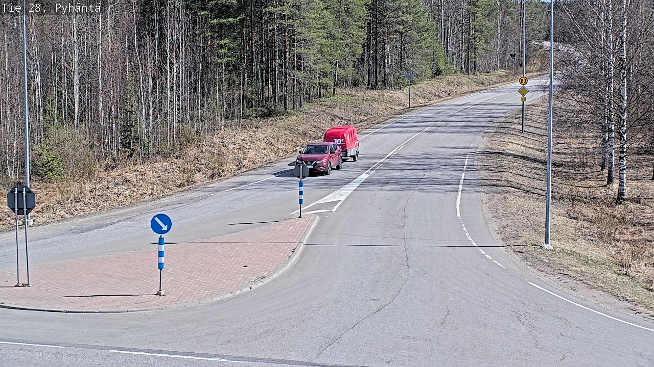 Kelikamerat Kuva Tie 28 Pyhäntä, Pyhäntä, Pohjois-Pohjanmaa