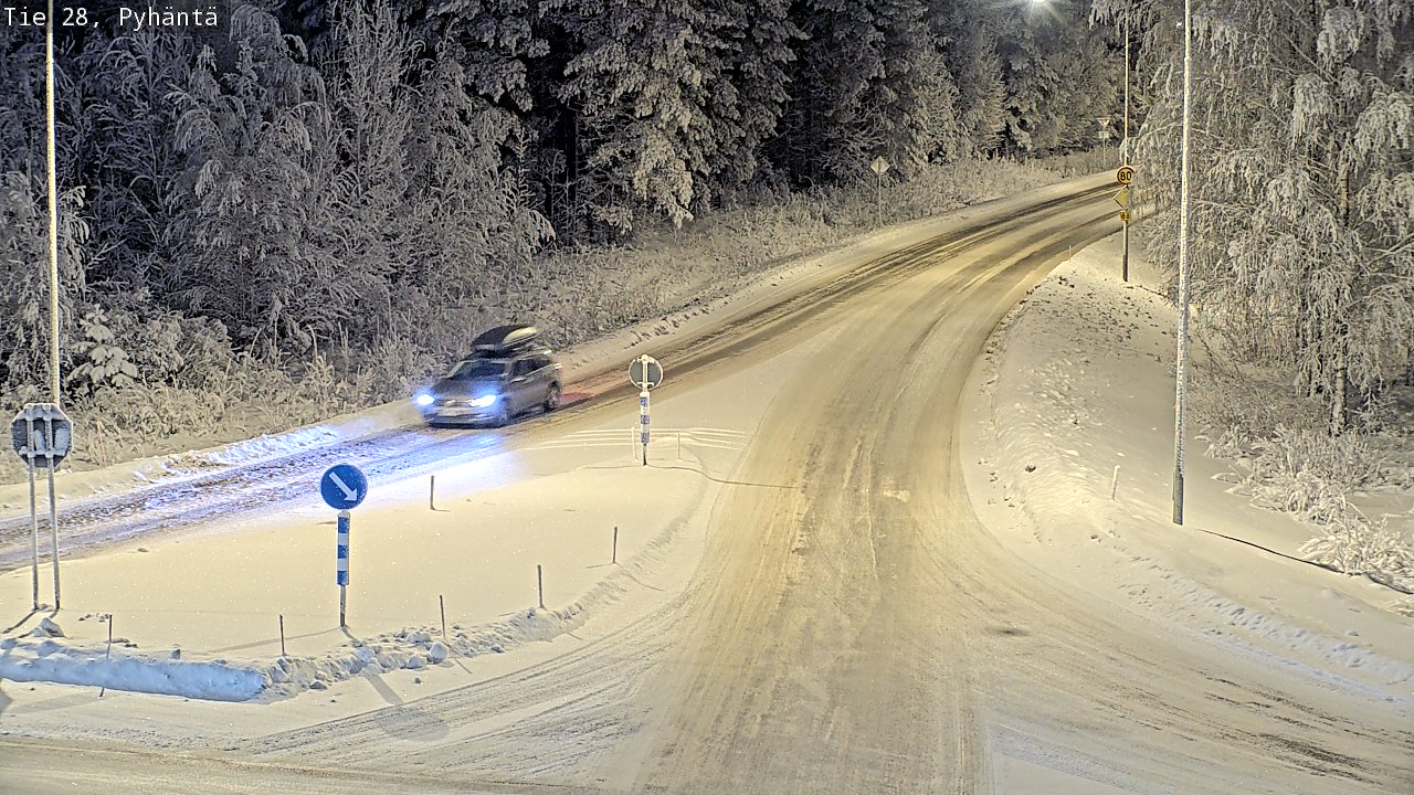 Kelikamerat Kuva Tie 28 Pyhäntä, Pyhäntä, Pohjois-Pohjanmaa