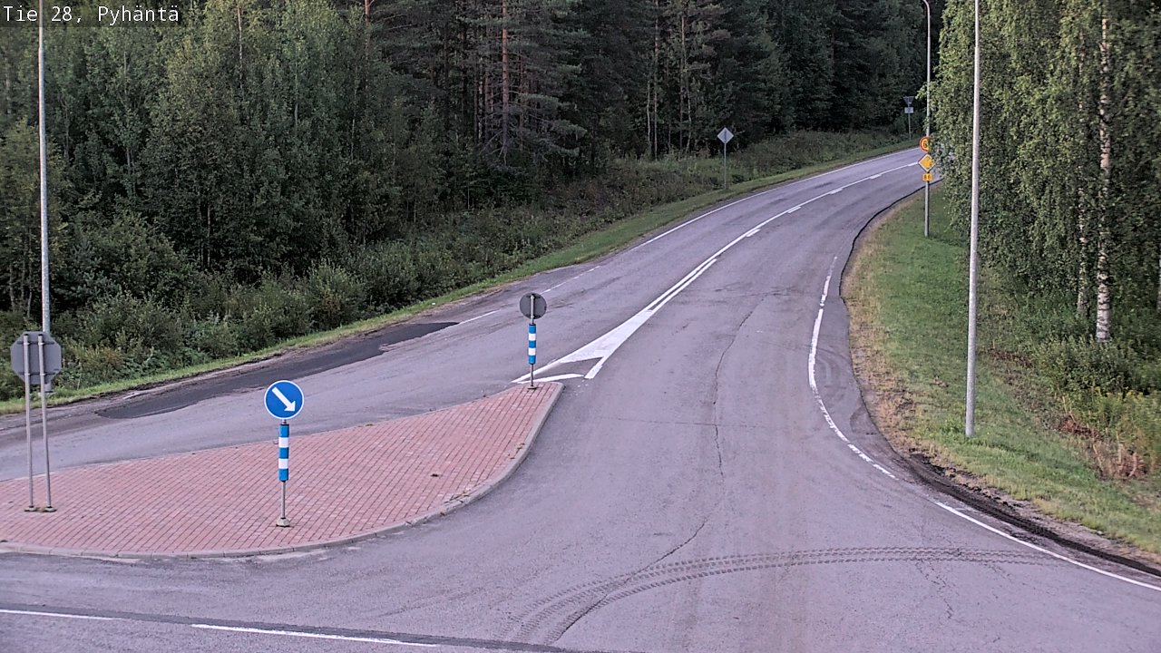 Kelikamerat Kuva Tie 28 Pyhäntä, Pyhäntä, Pohjois-Pohjanmaa