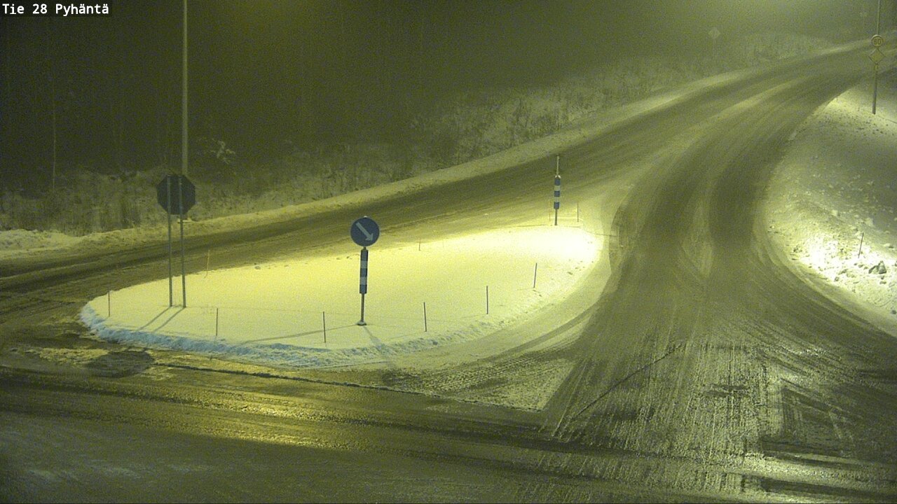 Weather Camera Image Road 28 Pyhäntä, Pyhäntä, Pohjois-Pohjanmaa
