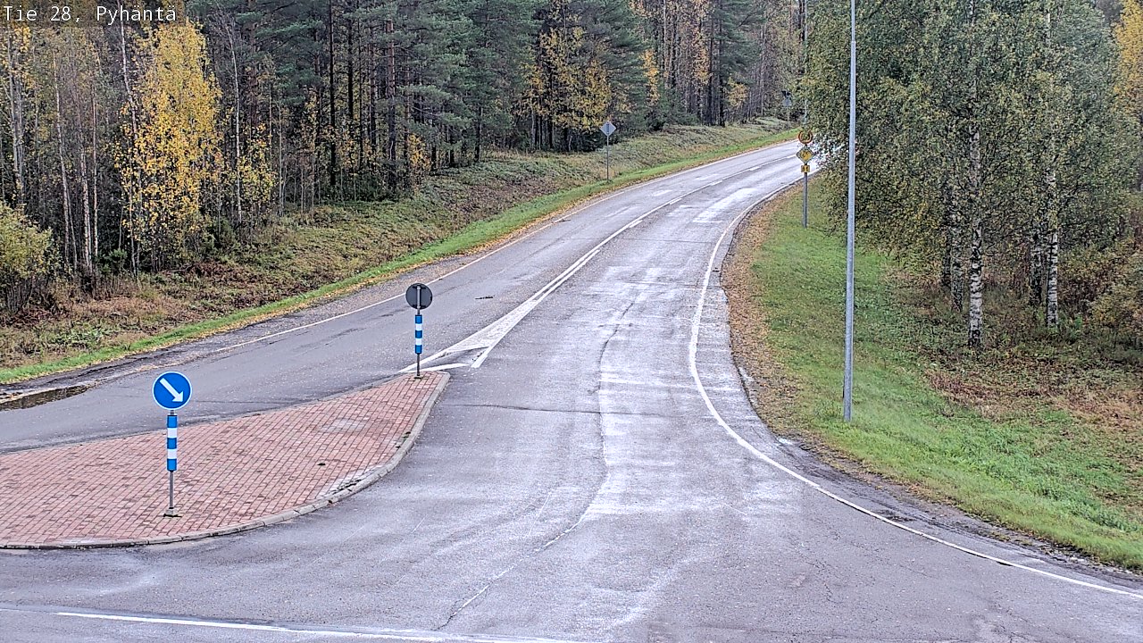 Weather Camera Image Road 28 Pyhäntä, Pyhäntä, Pohjois-Pohjanmaa