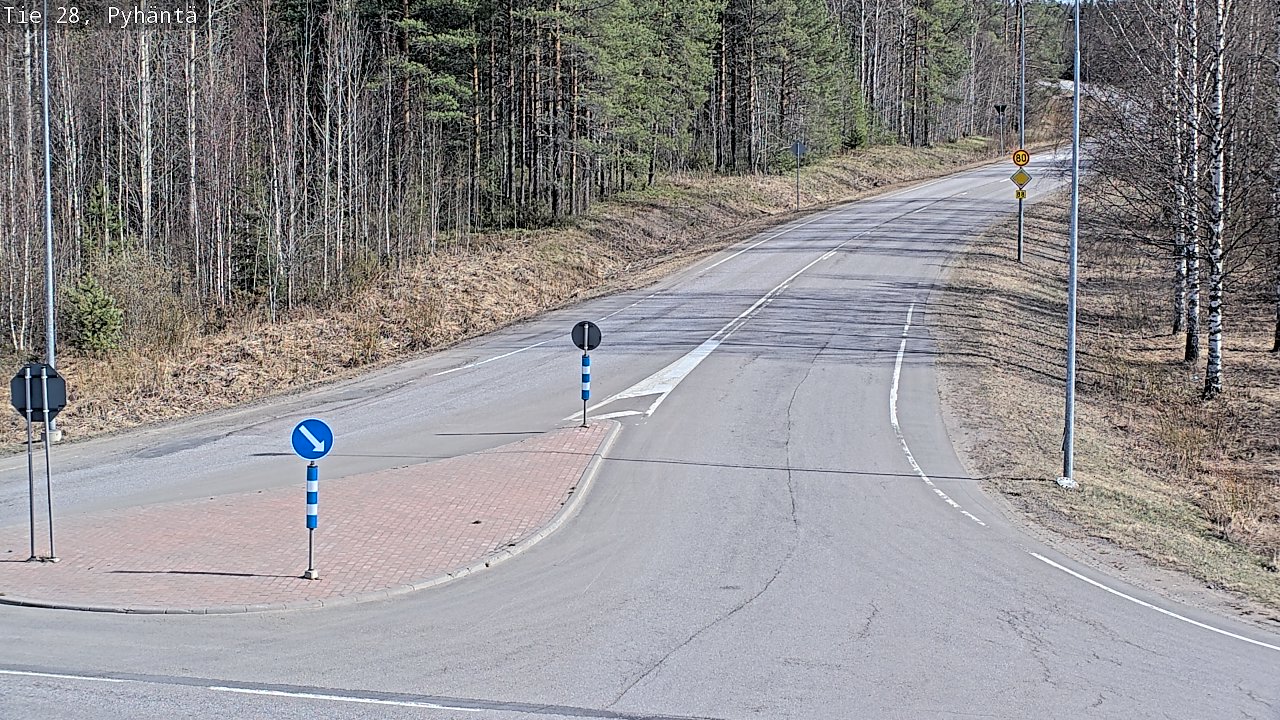Kelikamerat Kuva Tie 28 Pyhäntä, Pyhäntä, Pohjois-Pohjanmaa