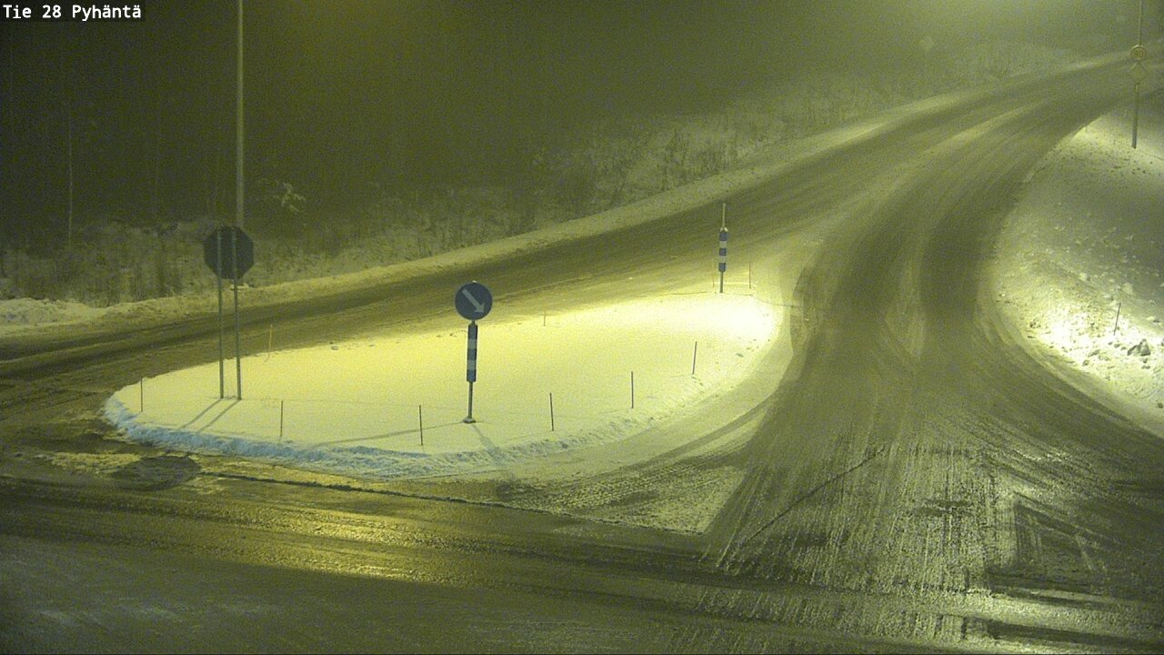 Weather Camera Image Road 28 Pyhäntä, Pyhäntä, Pohjois-Pohjanmaa