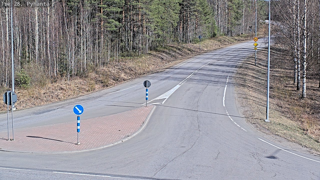 Kelikamerat Kuva Tie 28 Pyhäntä, Pyhäntä, Pohjois-Pohjanmaa