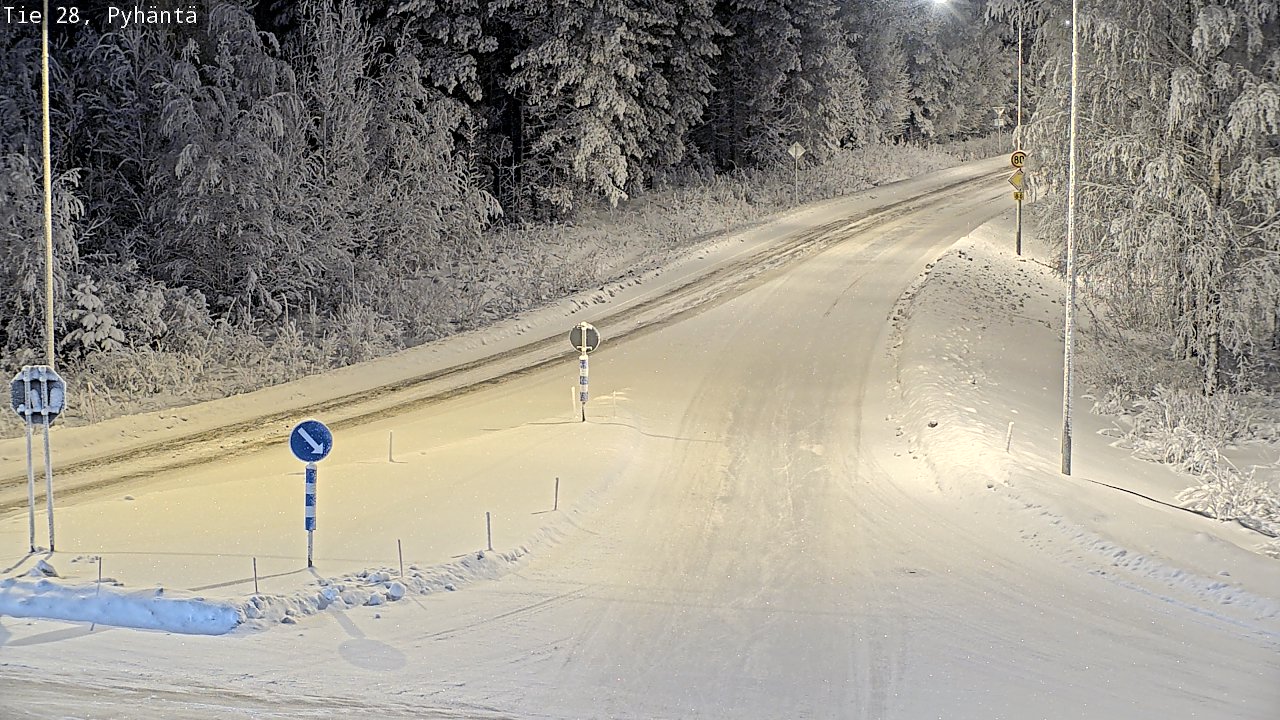 Kelikamerat Kuva Tie 28 Pyhäntä, Pyhäntä, Pohjois-Pohjanmaa