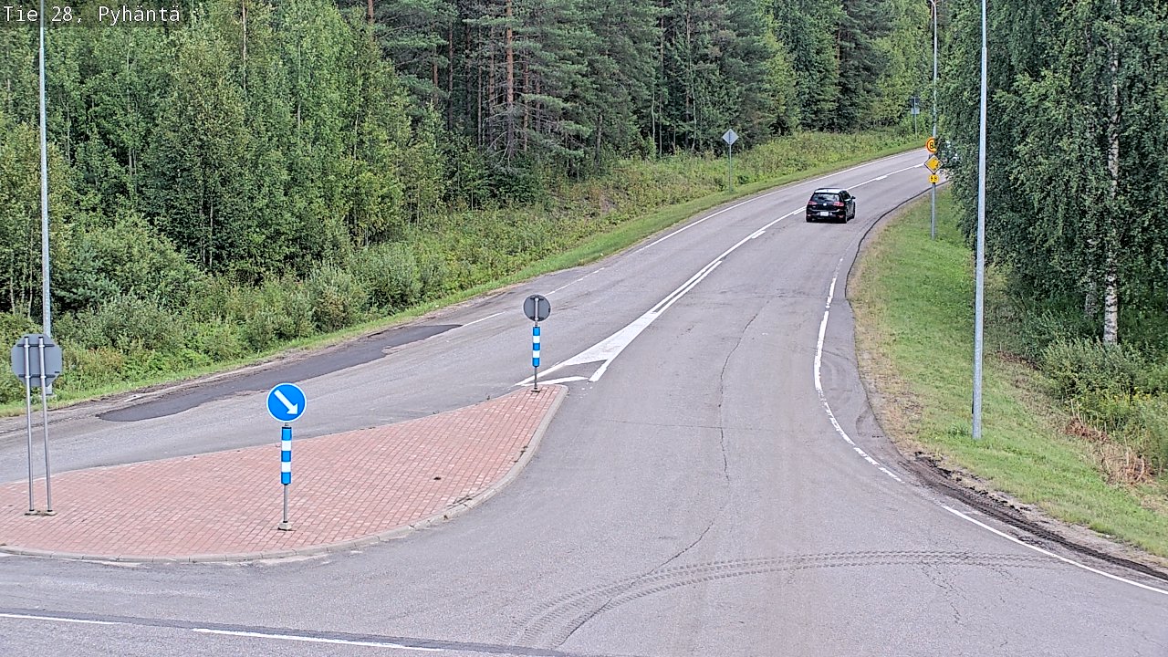 Kelikamerat Kuva Tie 28 Pyhäntä, Pyhäntä, Pohjois-Pohjanmaa