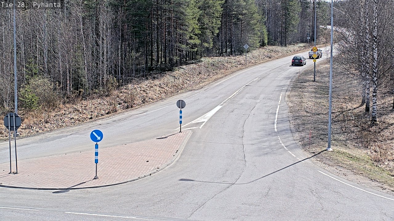 Kelikamerat Kuva Tie 28 Pyhäntä, Pyhäntä, Pohjois-Pohjanmaa