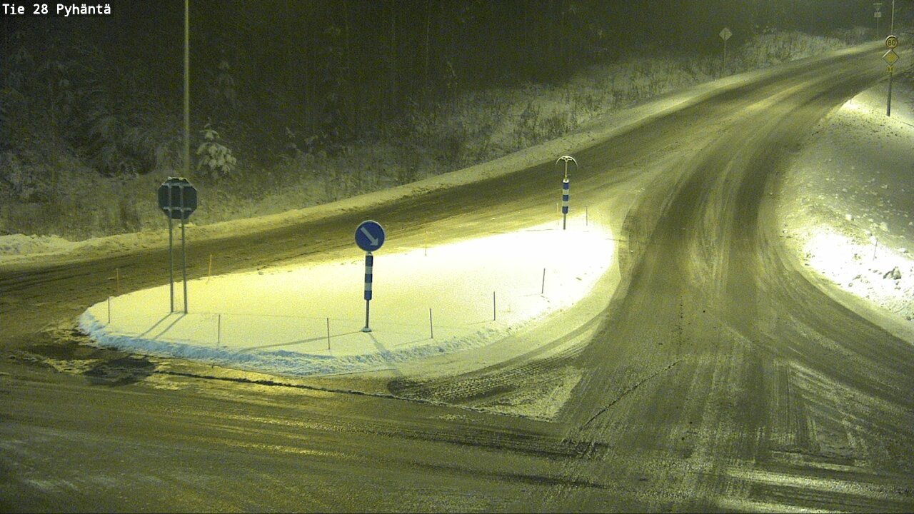 Weather Camera Image Road 28 Pyhäntä, Pyhäntä, Pohjois-Pohjanmaa