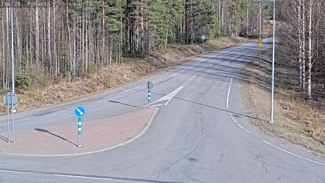 Kelikamerat Kuva Tie 28 Pyhäntä, Pyhäntä, Pohjois-Pohjanmaa