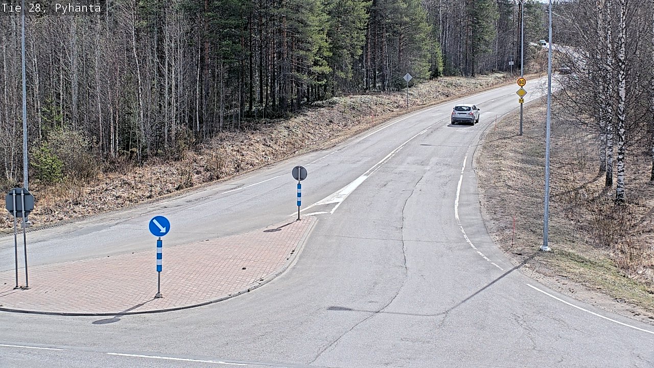 Kelikamerat Kuva Tie 28 Pyhäntä, Pyhäntä, Pohjois-Pohjanmaa