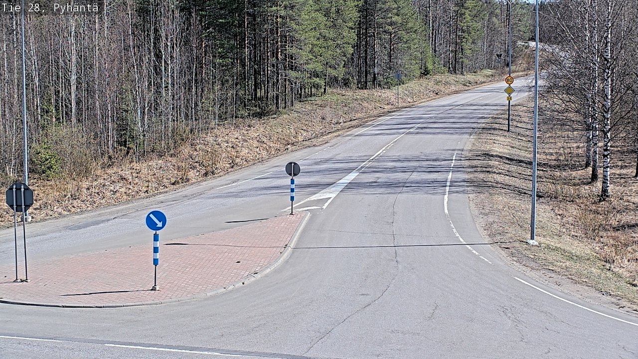 Kelikamerat Kuva Tie 28 Pyhäntä, Pyhäntä, Pohjois-Pohjanmaa