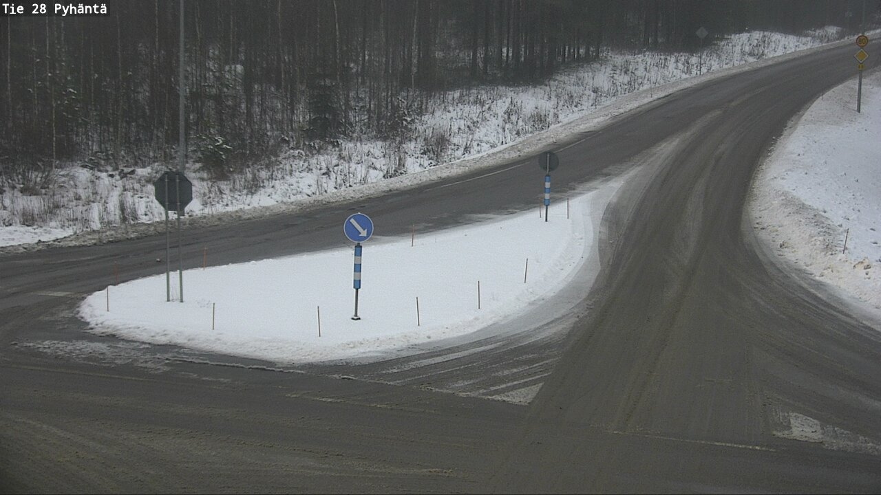 Weather Camera Image Road 28 Pyhäntä, Pyhäntä, Pohjois-Pohjanmaa