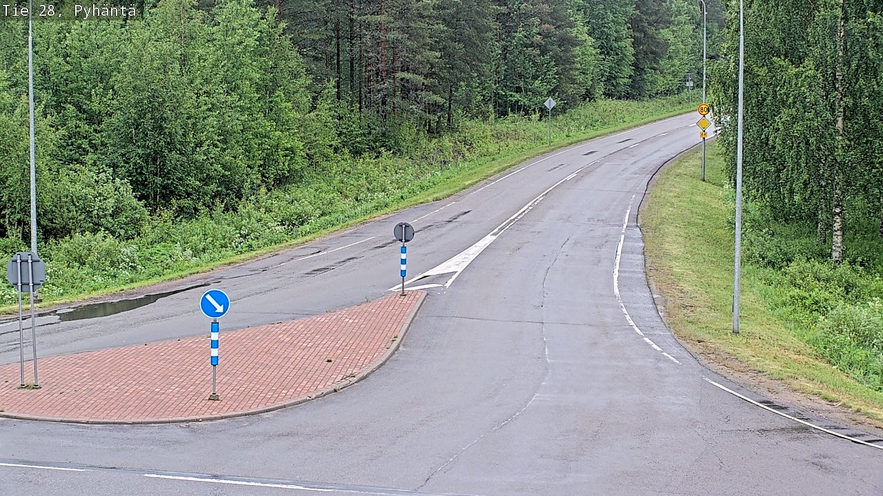 Kelikamerat Kuva Tie 28 Pyhäntä, Pyhäntä, Pohjois-Pohjanmaa