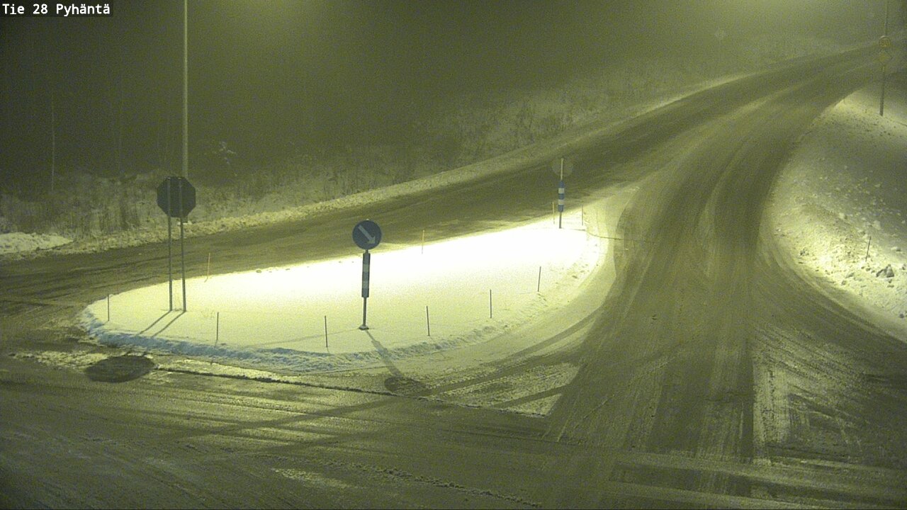 Weather Camera Image Road 28 Pyhäntä, Pyhäntä, Pohjois-Pohjanmaa