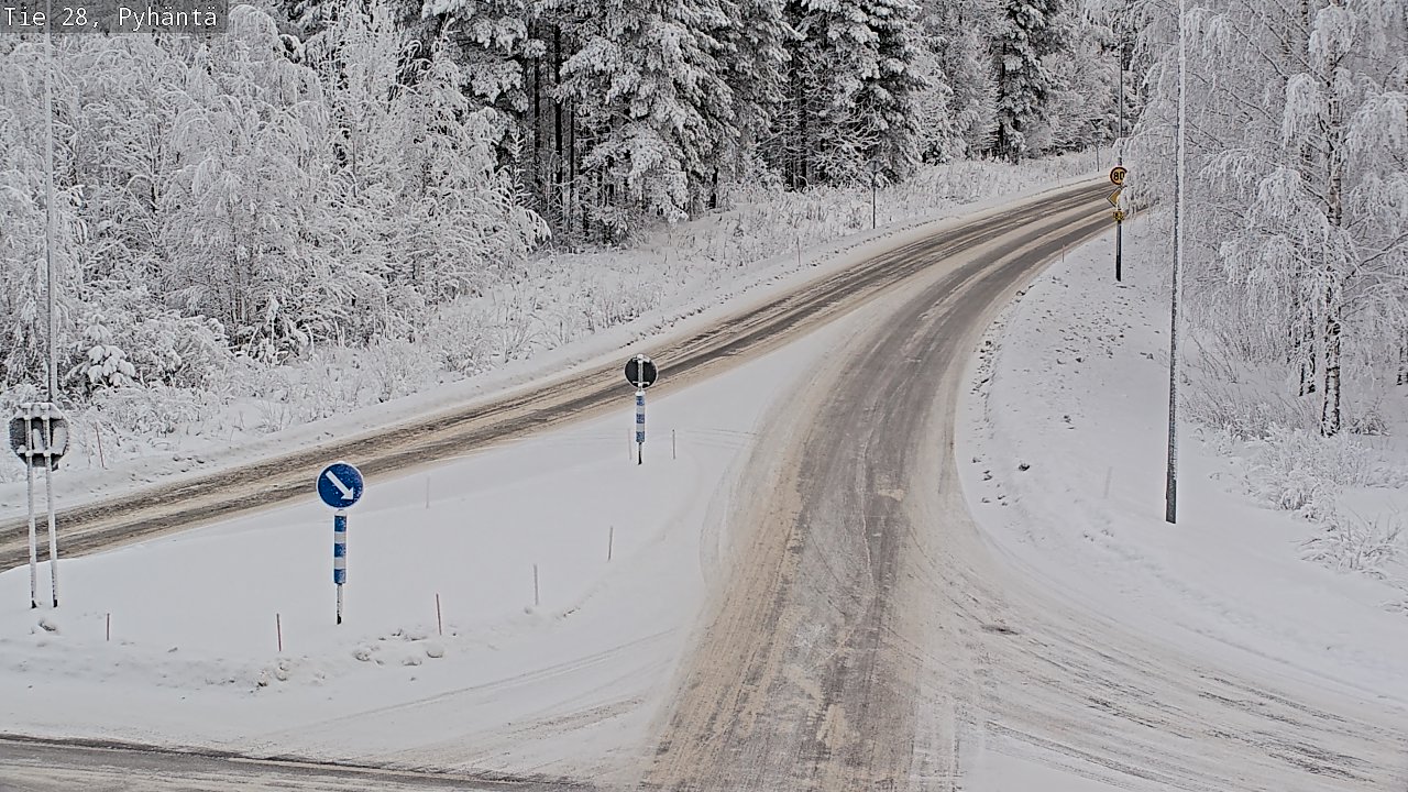 Kelikamerat Kuva Tie 28 Pyhäntä, Pyhäntä, Pohjois-Pohjanmaa