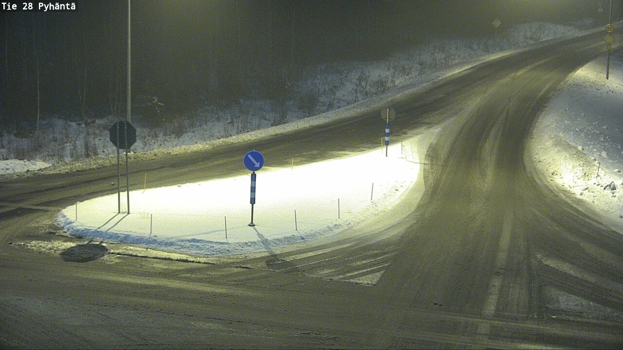Weather Camera Image Road 28 Pyhäntä, Pyhäntä, Pohjois-Pohjanmaa