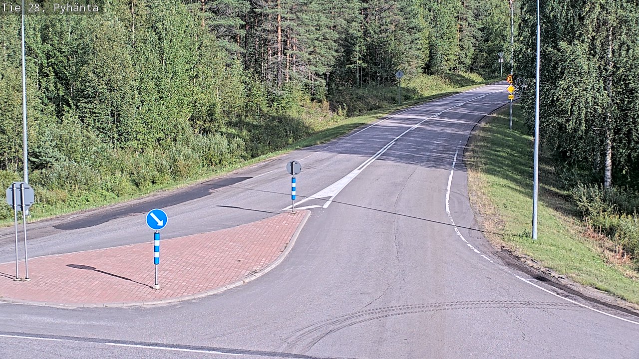 Kelikamerat Kuva Tie 28 Pyhäntä, Pyhäntä, Pohjois-Pohjanmaa
