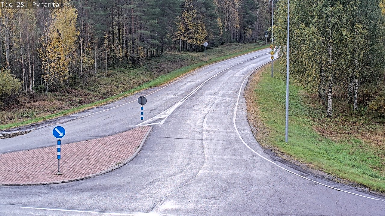 Weather Camera Image Road 28 Pyhäntä, Pyhäntä, Pohjois-Pohjanmaa