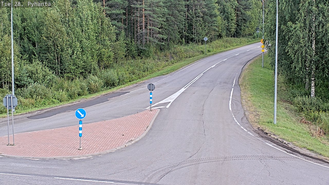 Kelikamerat Kuva Tie 28 Pyhäntä, Pyhäntä, Pohjois-Pohjanmaa