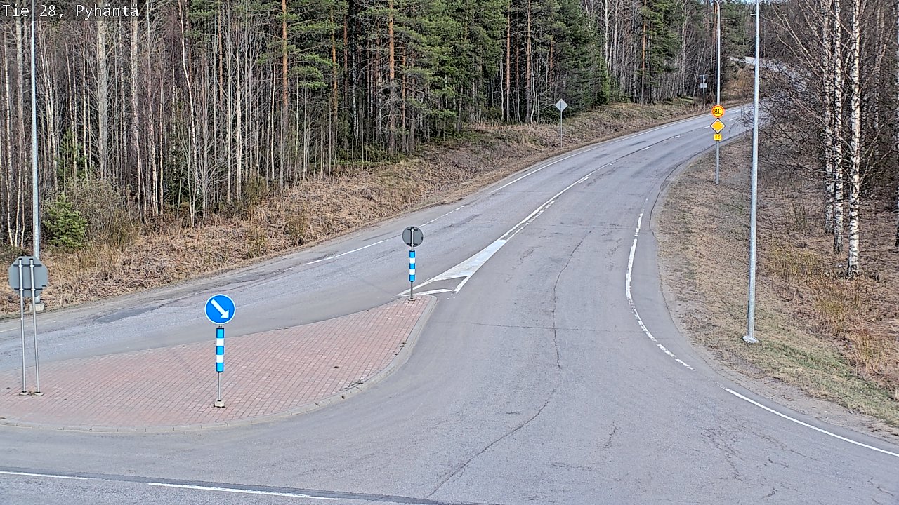 Kelikamerat Kuva Tie 28 Pyhäntä, Pyhäntä, Pohjois-Pohjanmaa