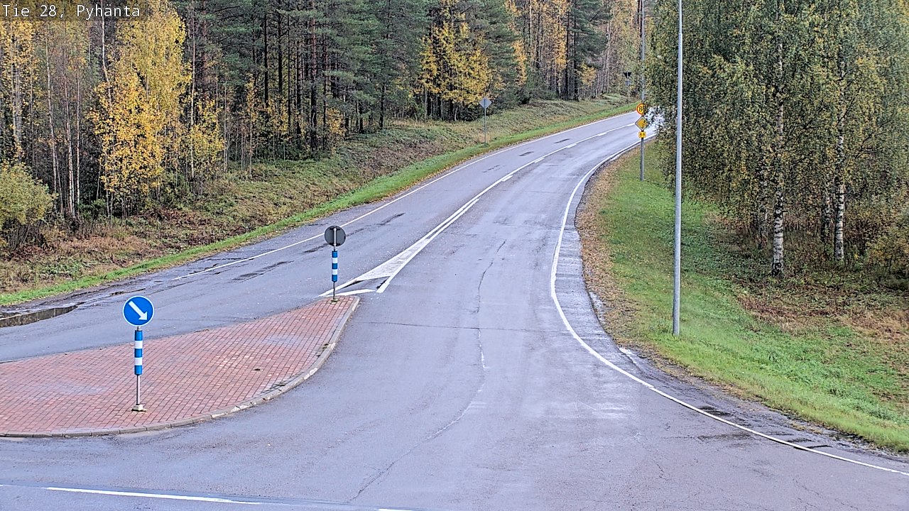 Kelikamerat Kuva Tie 28 Pyhäntä, Pyhäntä, Pohjois-Pohjanmaa