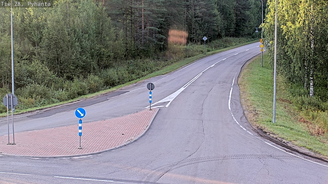 Kelikamerat Kuva Tie 28 Pyhäntä, Pyhäntä, Pohjois-Pohjanmaa
