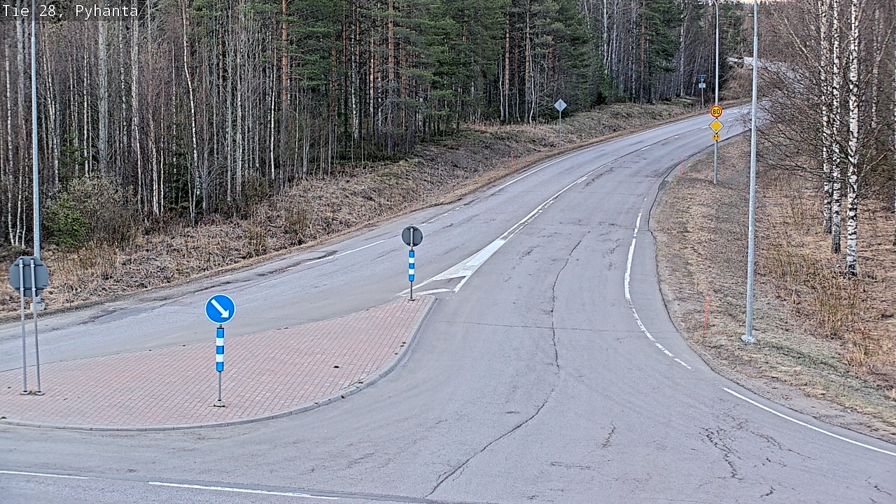 Kelikamerat Kuva Tie 28 Pyhäntä, Pyhäntä, Pohjois-Pohjanmaa