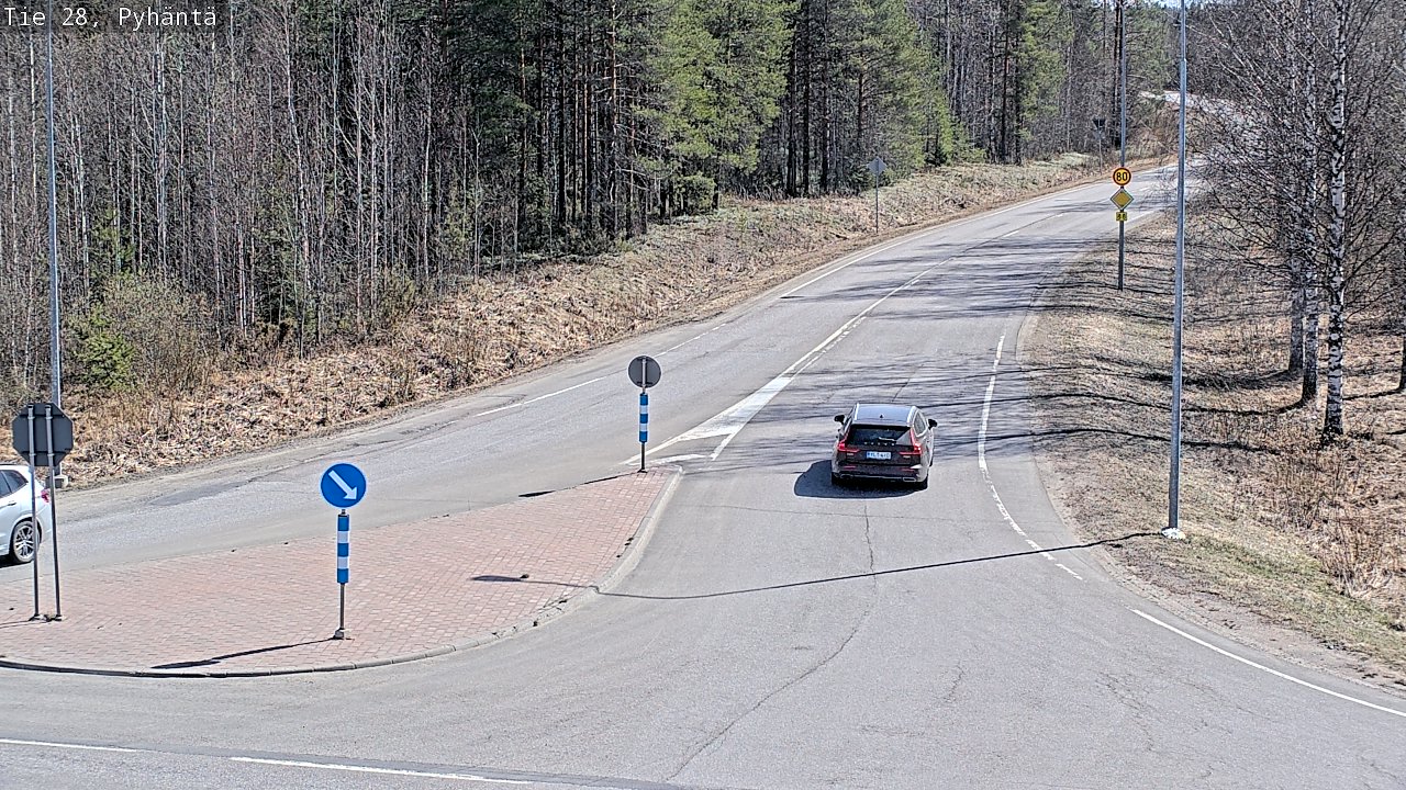 Kelikamerat Kuva Tie 28 Pyhäntä, Pyhäntä, Pohjois-Pohjanmaa