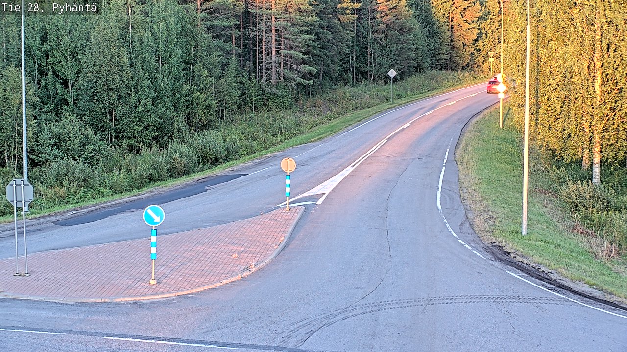 Kelikamerat Kuva Tie 28 Pyhäntä, Pyhäntä, Pohjois-Pohjanmaa