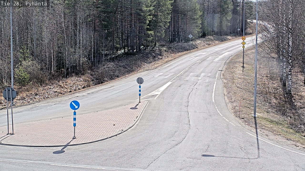 Kelikamerat Kuva Tie 28 Pyhäntä, Pyhäntä, Pohjois-Pohjanmaa