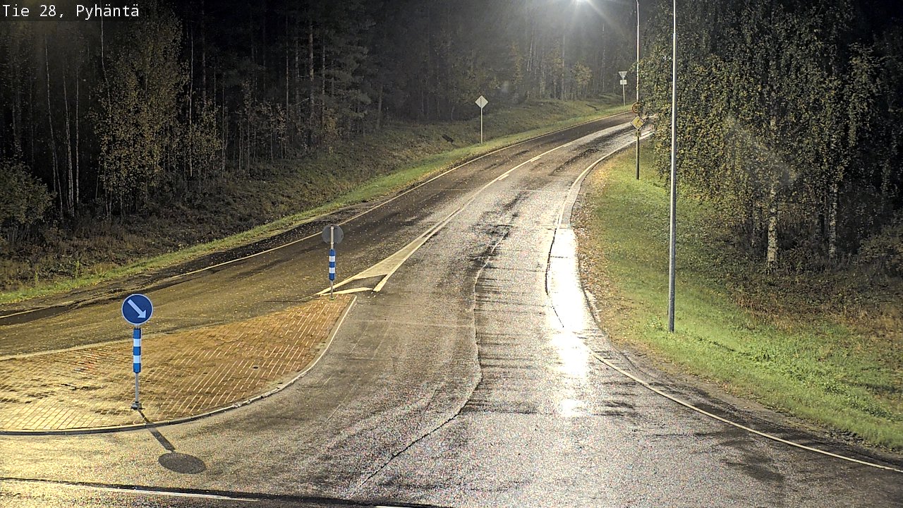 Kelikamerat Kuva Tie 28 Pyhäntä, Pyhäntä, Pohjois-Pohjanmaa
