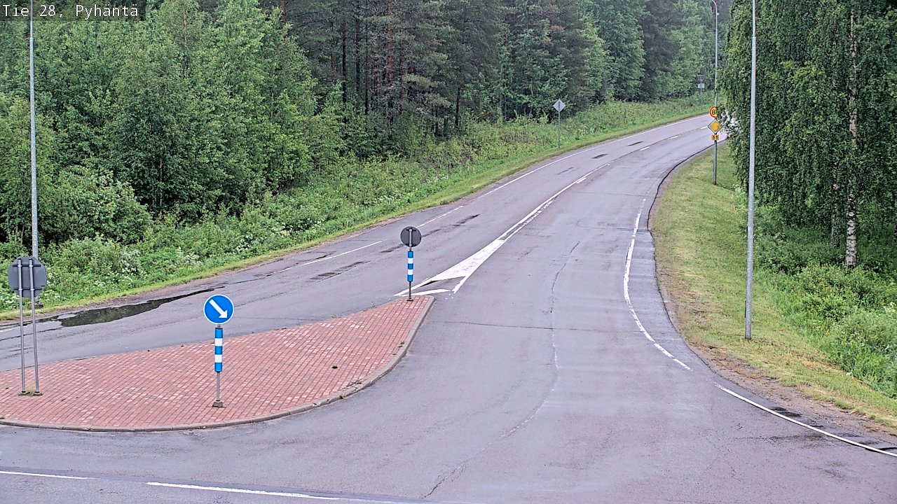 Kelikamerat Kuva Tie 28 Pyhäntä, Pyhäntä, Pohjois-Pohjanmaa