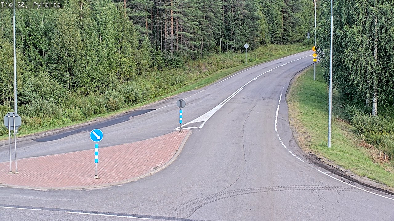 Kelikamerat Kuva Tie 28 Pyhäntä, Pyhäntä, Pohjois-Pohjanmaa