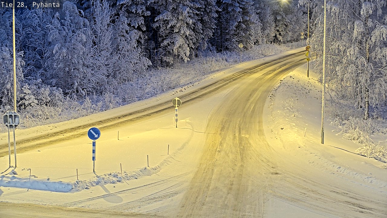 Kelikamerat Kuva Tie 28 Pyhäntä, Pyhäntä, Pohjois-Pohjanmaa