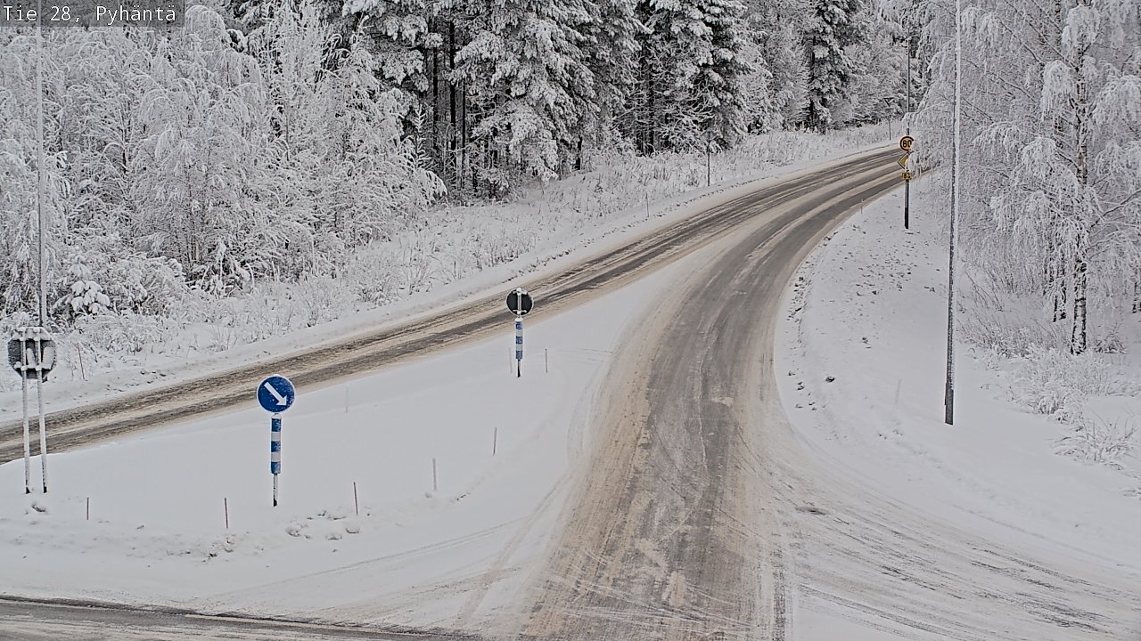 Kelikamerat Kuva Tie 28 Pyhäntä, Pyhäntä, Pohjois-Pohjanmaa