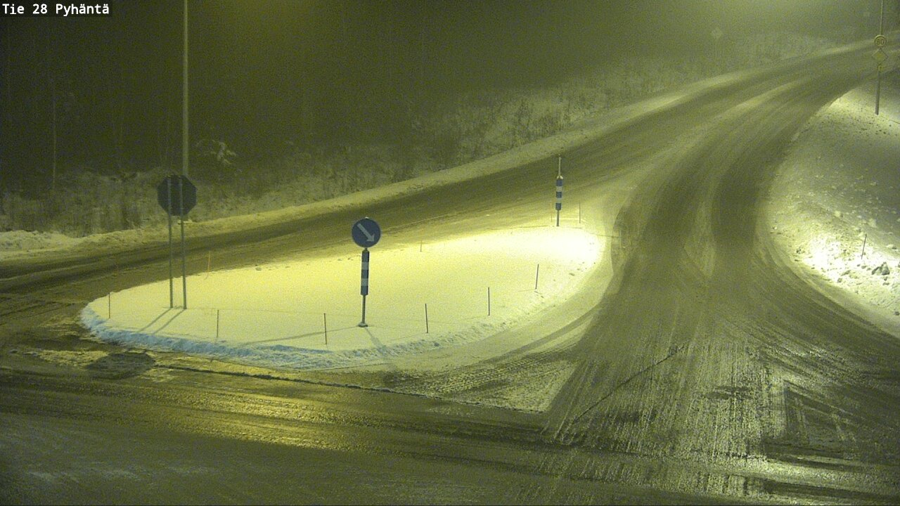 Weather Camera Image Road 28 Pyhäntä, Pyhäntä, Pohjois-Pohjanmaa