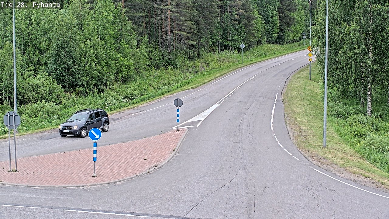 Kelikamerat Kuva Tie 28 Pyhäntä, Pyhäntä, Pohjois-Pohjanmaa