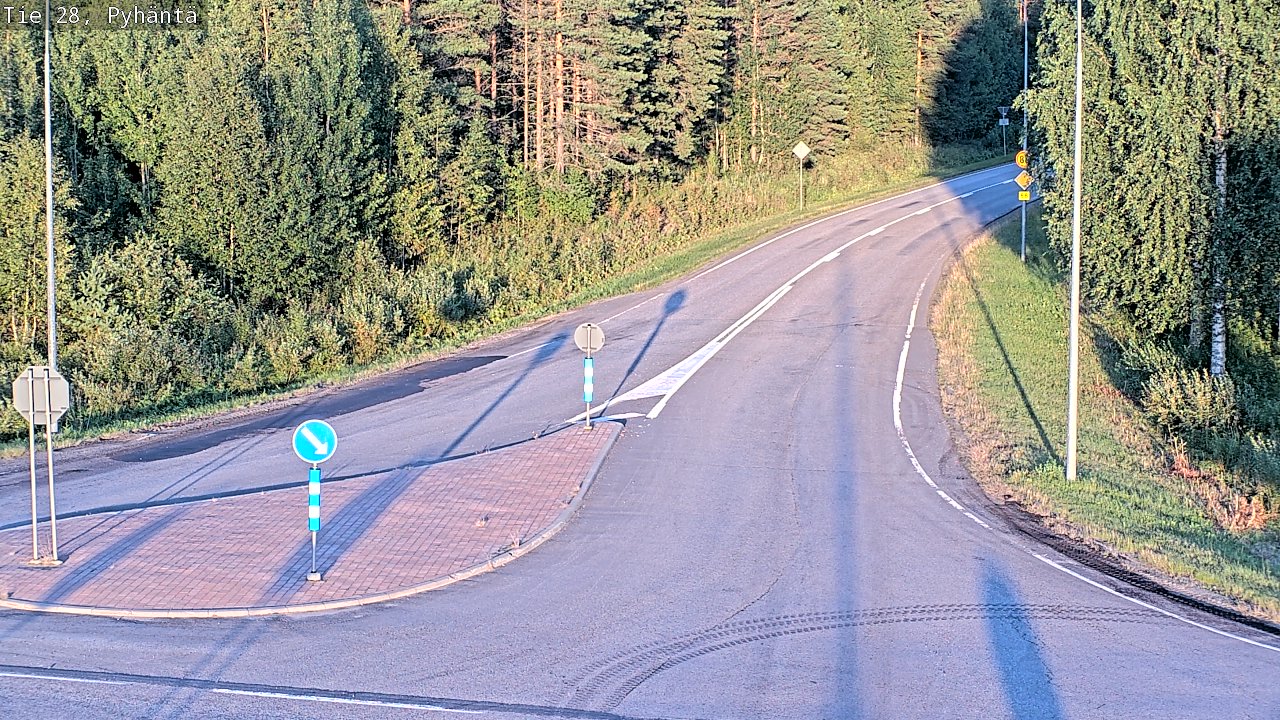 Kelikamerat Kuva Tie 28 Pyhäntä, Pyhäntä, Pohjois-Pohjanmaa