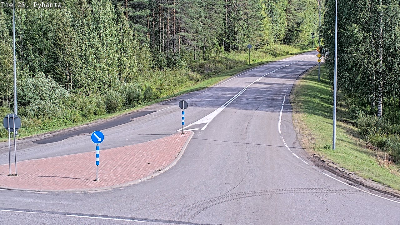 Kelikamerat Kuva Tie 28 Pyhäntä, Pyhäntä, Pohjois-Pohjanmaa