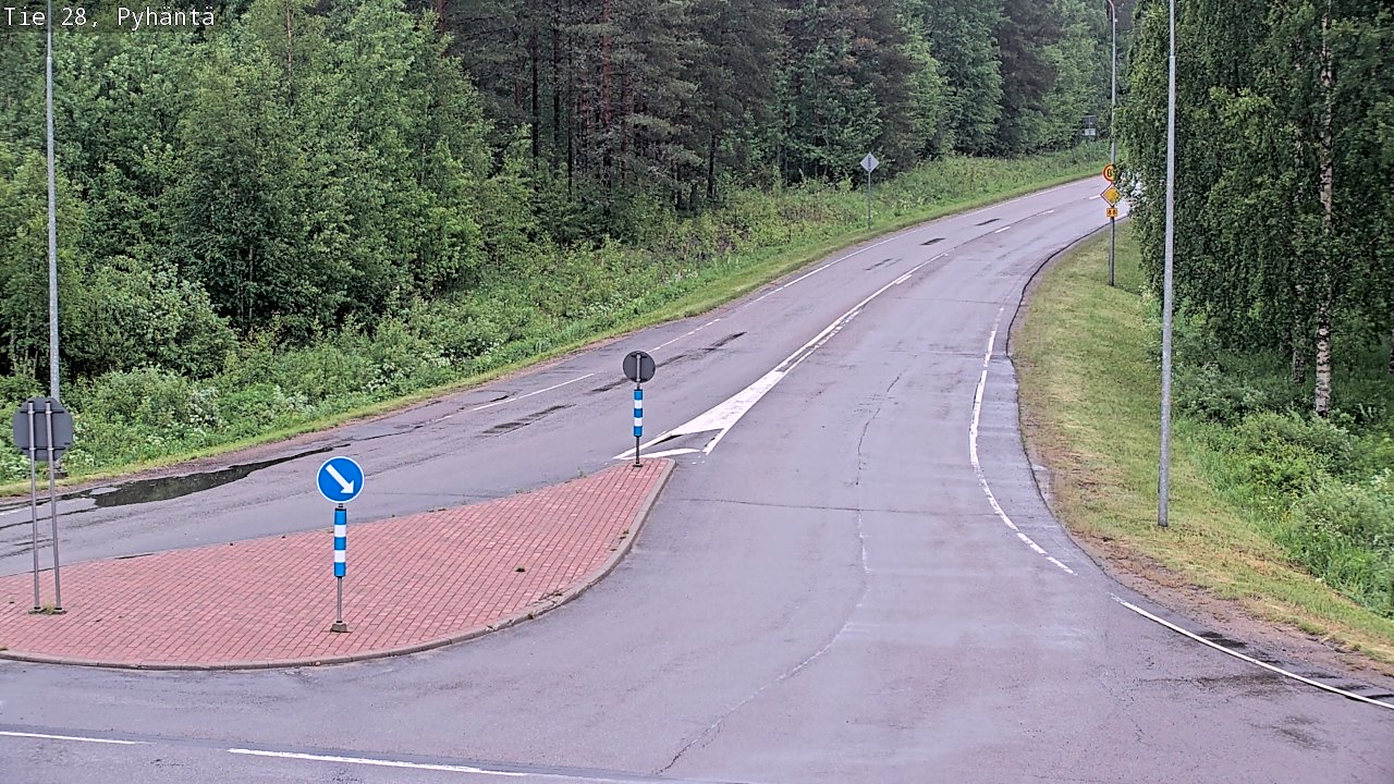 Kelikamerat Kuva Tie 28 Pyhäntä, Pyhäntä, Pohjois-Pohjanmaa