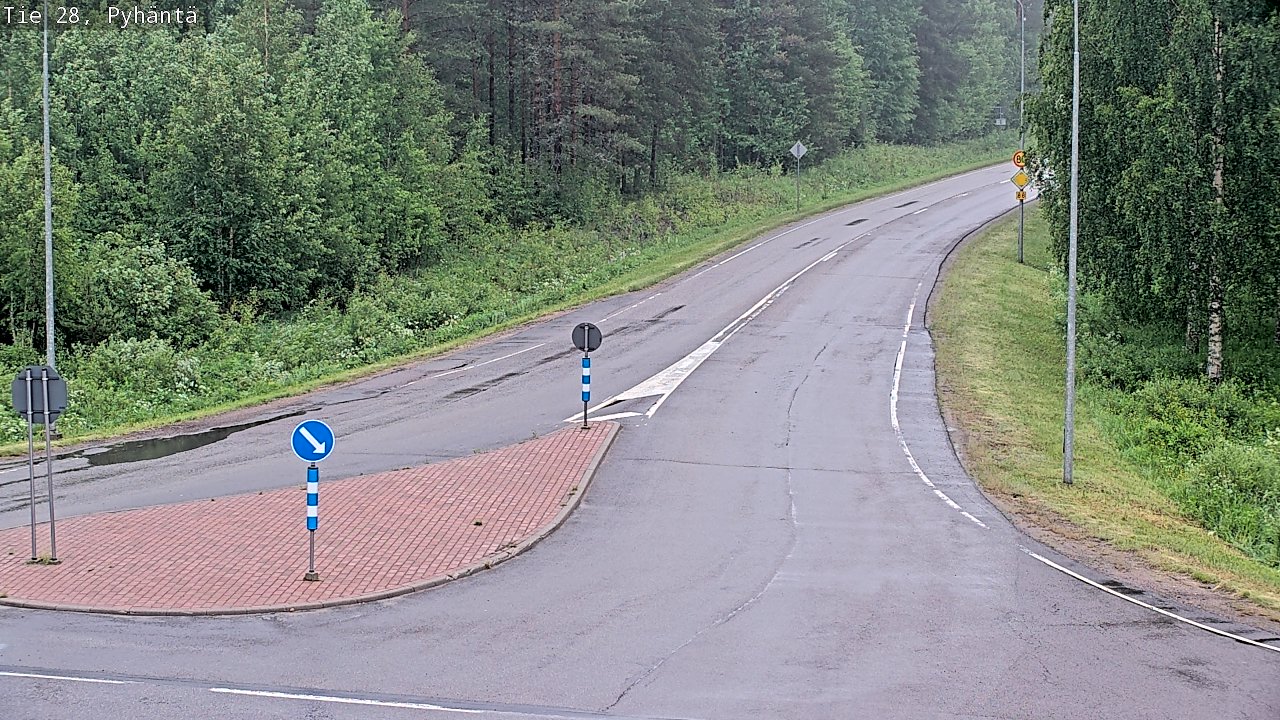 Kelikamerat Kuva Tie 28 Pyhäntä, Pyhäntä, Pohjois-Pohjanmaa