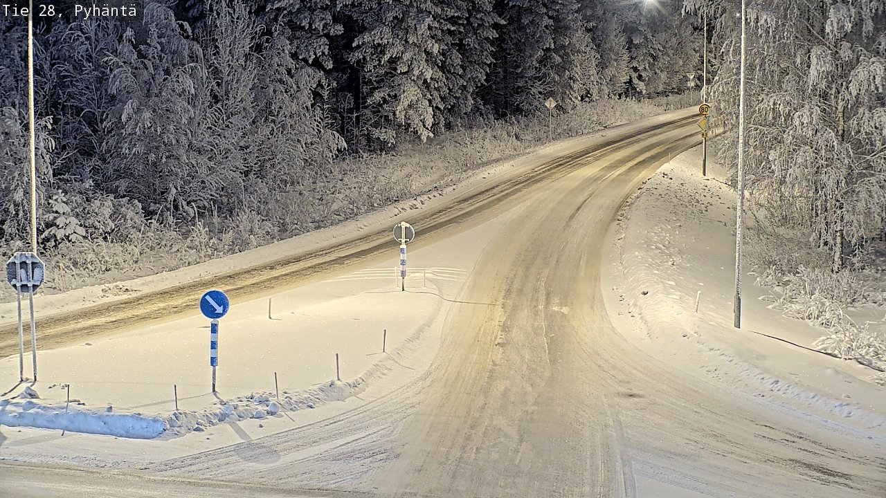 Kelikamerat Kuva Tie 28 Pyhäntä, Pyhäntä, Pohjois-Pohjanmaa