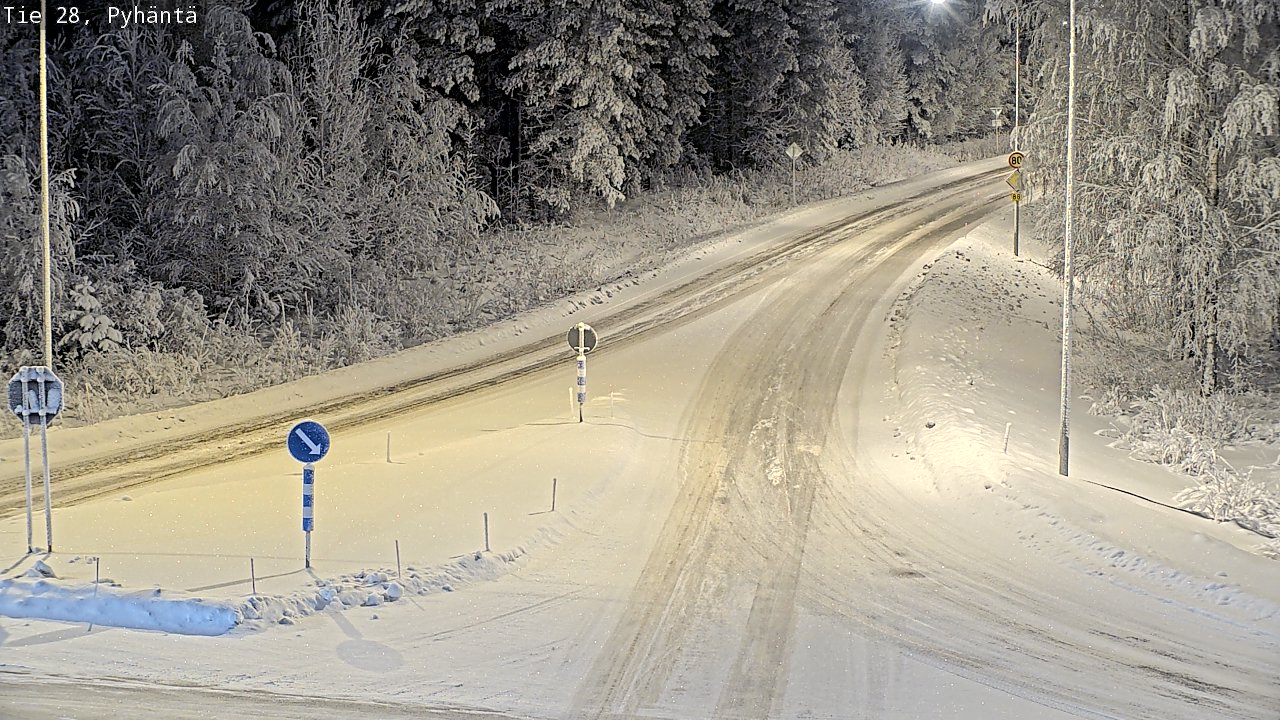 Kelikamerat Kuva Tie 28 Pyhäntä, Pyhäntä, Pohjois-Pohjanmaa