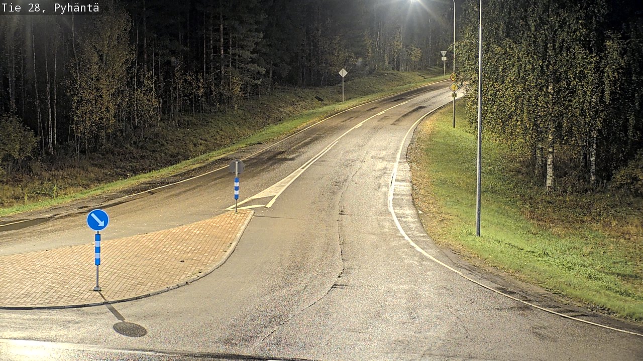 Kelikamerat Kuva Tie 28 Pyhäntä, Pyhäntä, Pohjois-Pohjanmaa