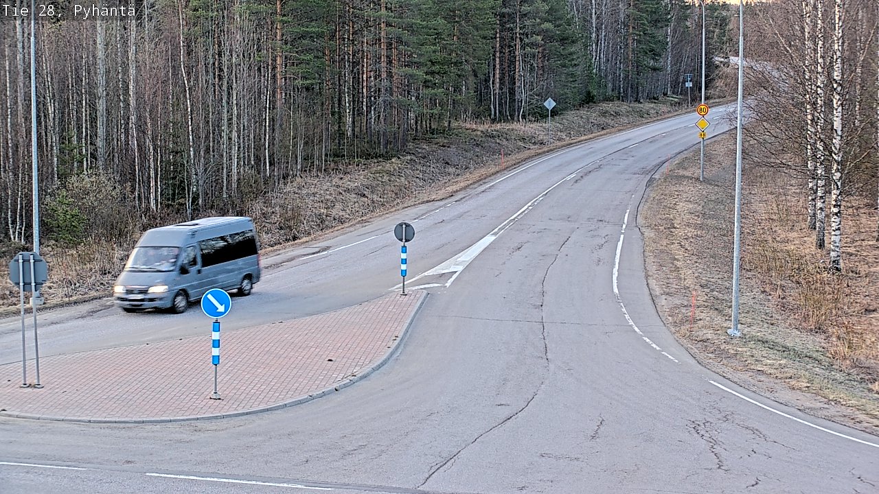 Kelikamerat Kuva Tie 28 Pyhäntä, Pyhäntä, Pohjois-Pohjanmaa