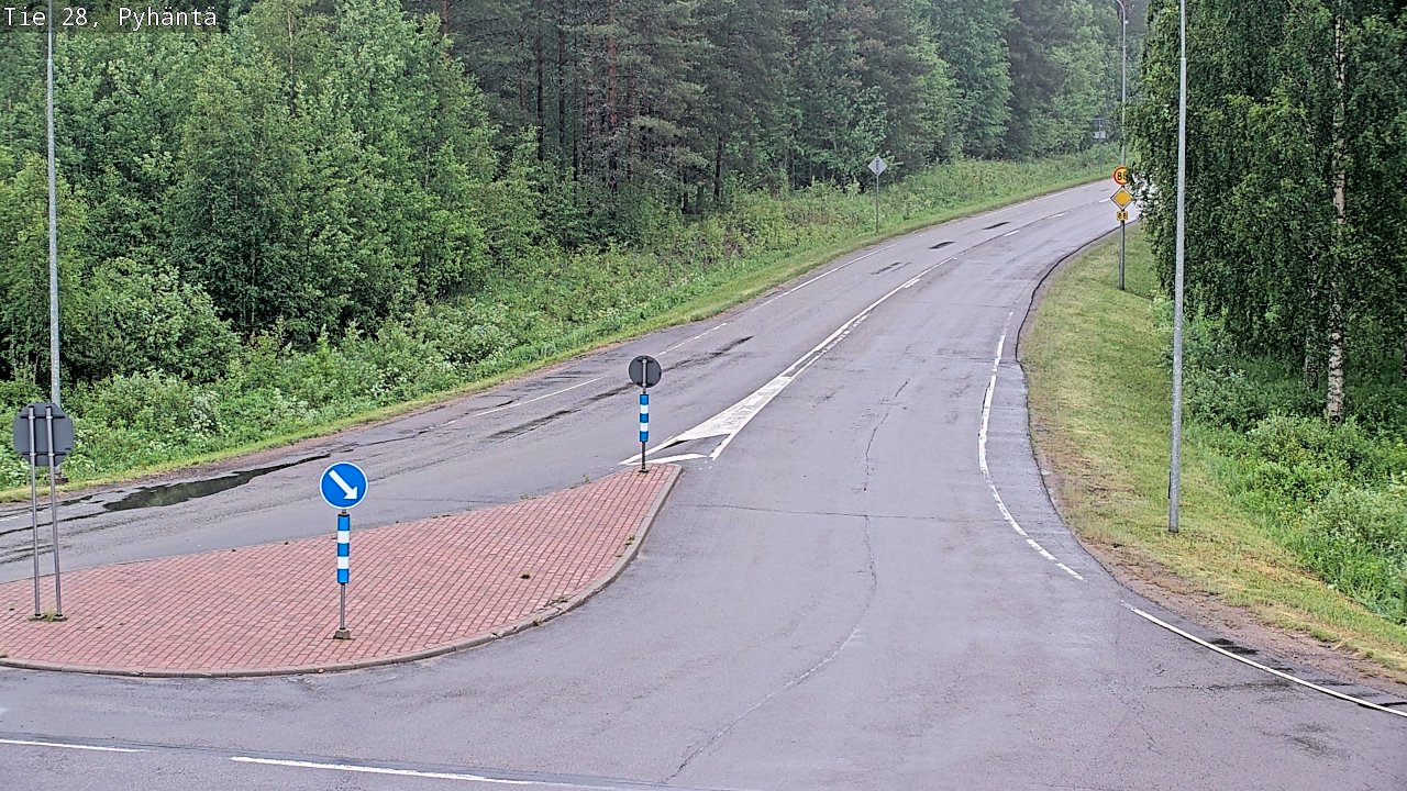 Kelikamerat Kuva Tie 28 Pyhäntä, Pyhäntä, Pohjois-Pohjanmaa