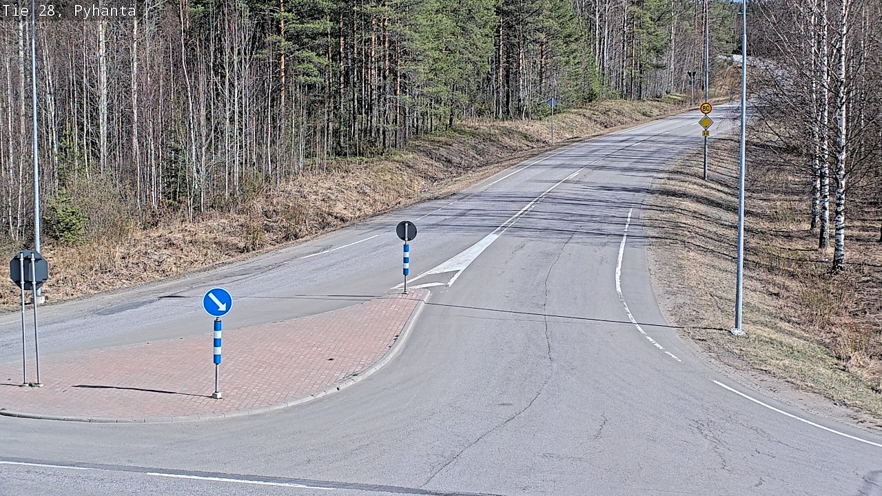 Kelikamerat Kuva Tie 28 Pyhäntä, Pyhäntä, Pohjois-Pohjanmaa