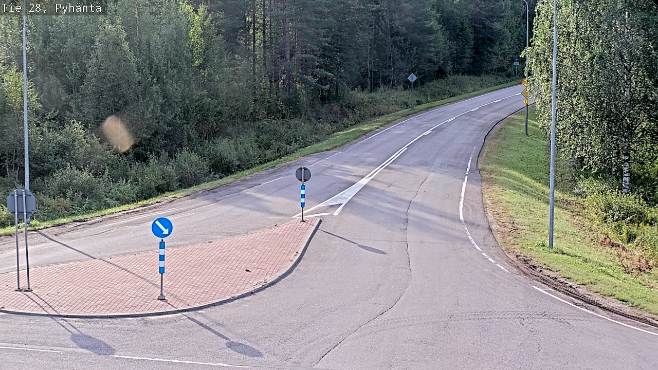 Weather Camera Image Road 28 Pyhäntä, Pyhäntä, Pohjois-Pohjanmaa